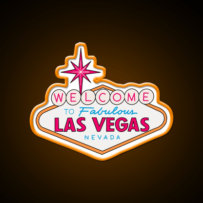 Las Vegas Welcome Led Neon Sign Open Sign Rgb Color - Shineneon