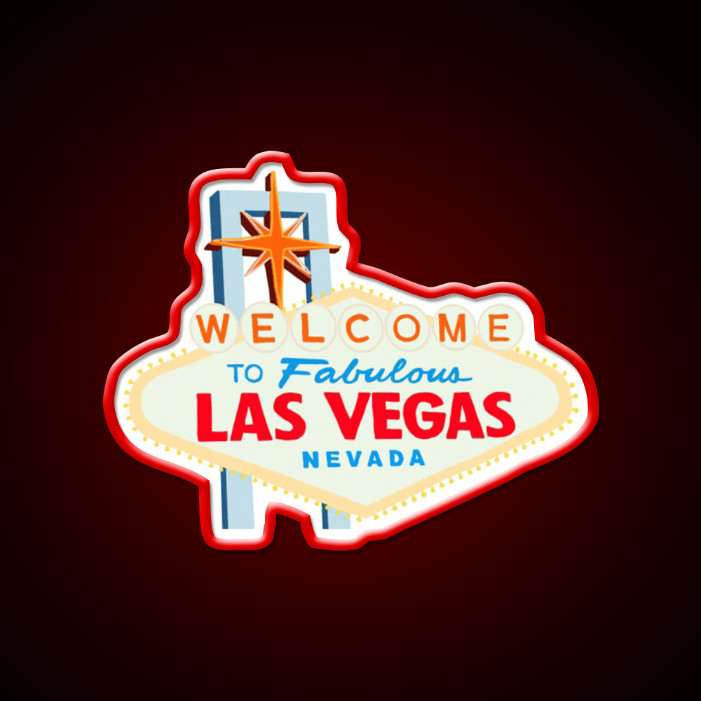 Las Vegas Welcome Led Neon Sign Open Sign Wall Art Rgb Color - Shineneon
