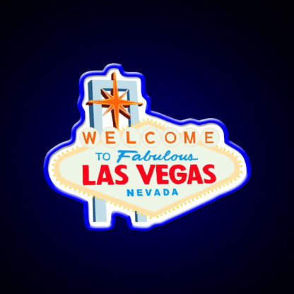 Las Vegas Welcome Led Neon Sign Open Sign Wall Art Rgb Color - Shineneon