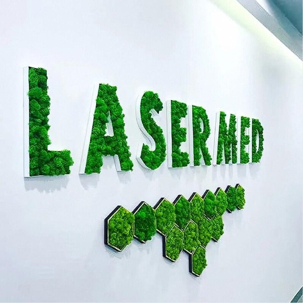 Laser Med 3D Moss Letter Sign - Shineneon