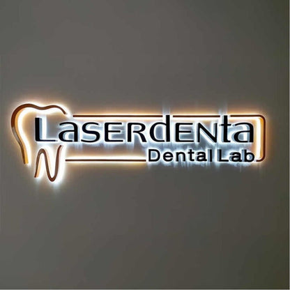 Laserdenta Dental Lab 3D Backlit Channel Letters Led Light Sign - Shineneon