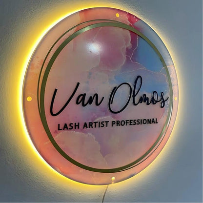 Lash Artist Professional Acrylic Business Logo Sign - Shineneon
