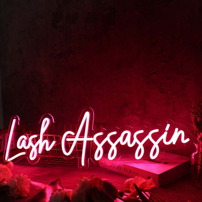 Lash Assassin Red Led Neon Sign | Shineneon