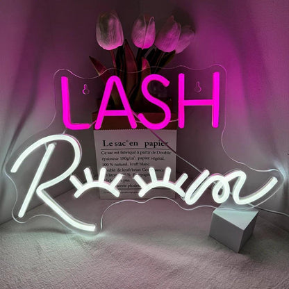 Lash Room Russian Script Pink - White Led Neon Sign Salon Decor - Shineneon