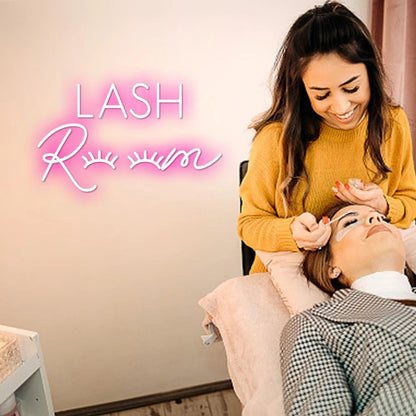 Lash Room Russian Script Pink - White Led Neon Sign Salon Decor - Shineneon
