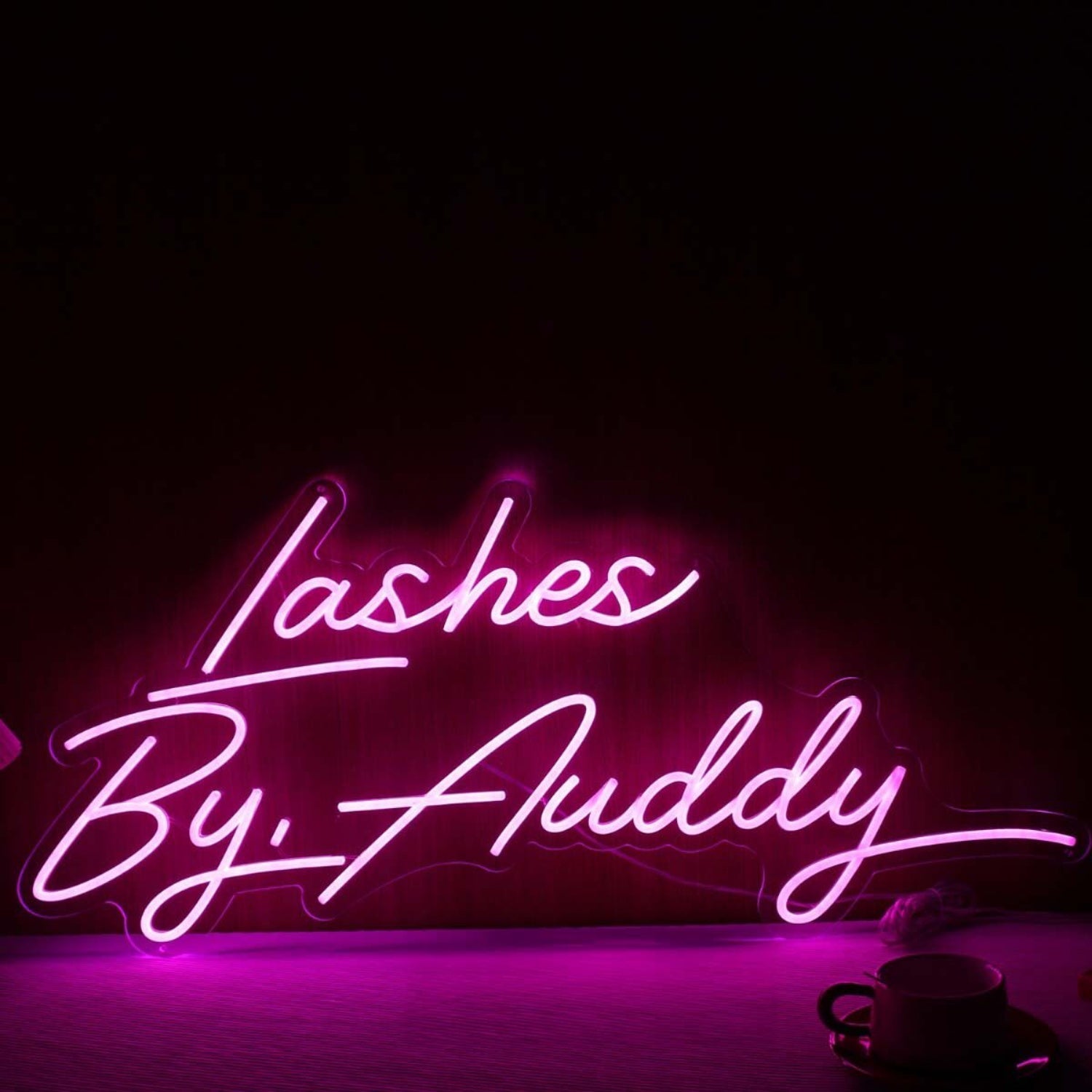 Lashes By Auddy Pink Led Neon Sign - Shineneon