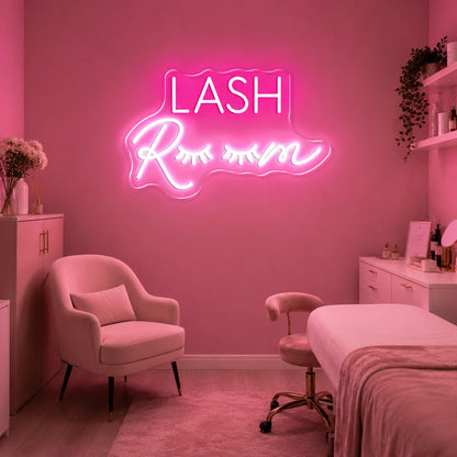 Lashes LED Neon Sign - 04 Size Image