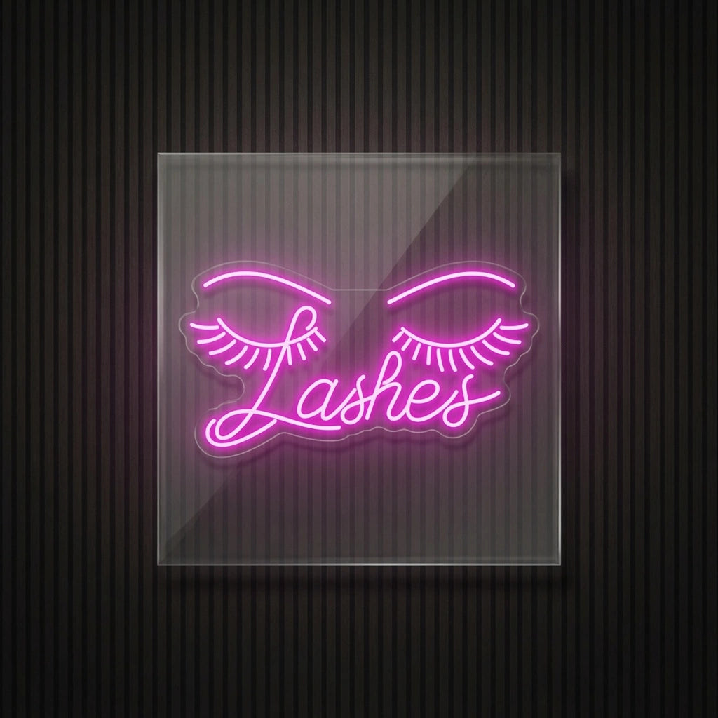 Lashes LED Neon Sign Wall Neon Sign - 04 Size Image