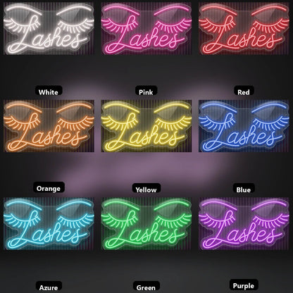 Lashes LED Neon Sign Wall Neon Sign - Shineneon