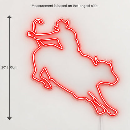 Lasso Bull Rider LED Neon Sign - Shineneon