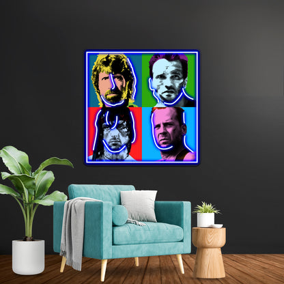 Last Action Heroes 80s Movies Artwork Neon Light Signs Custom - LED neon sign view 5
