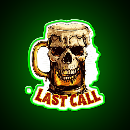 Last Call Man Cave Bar Led Neon Sign Rgb Color