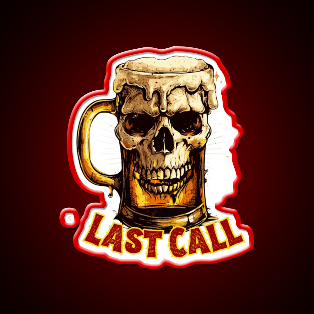 Last Call Man Cave Bar Led Neon Sign Rgb Color