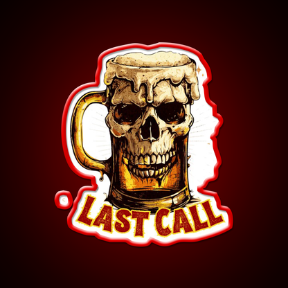 Last Call Man Cave Bar Led Neon Sign Rgb Color