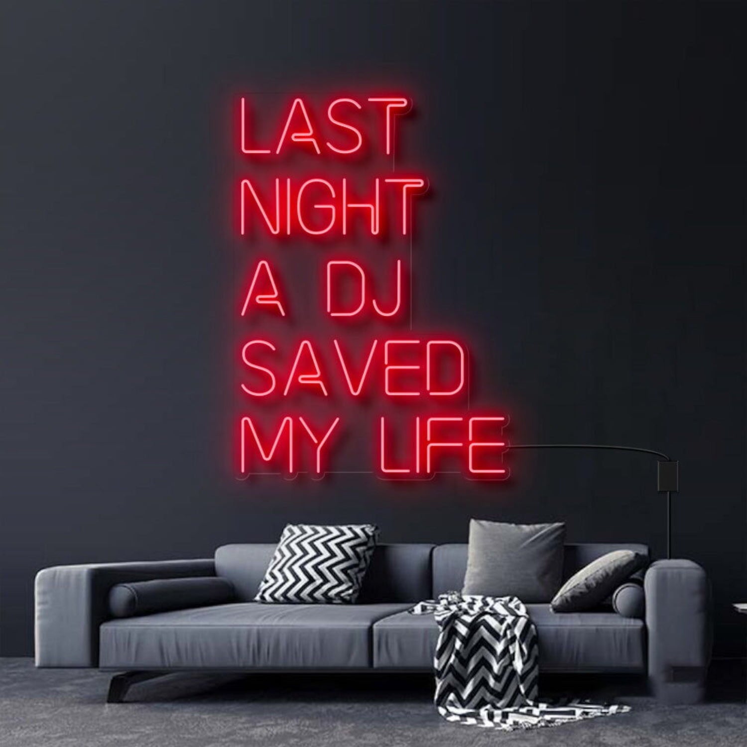 Last Night A Dj Saved My Life Neon Sign For Music Lovers | Shineneon
