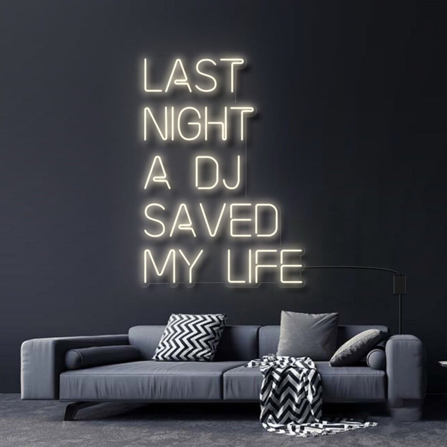 Last Night A Dj Saved My Life Neon Sign For Music Lovers | Shineneon