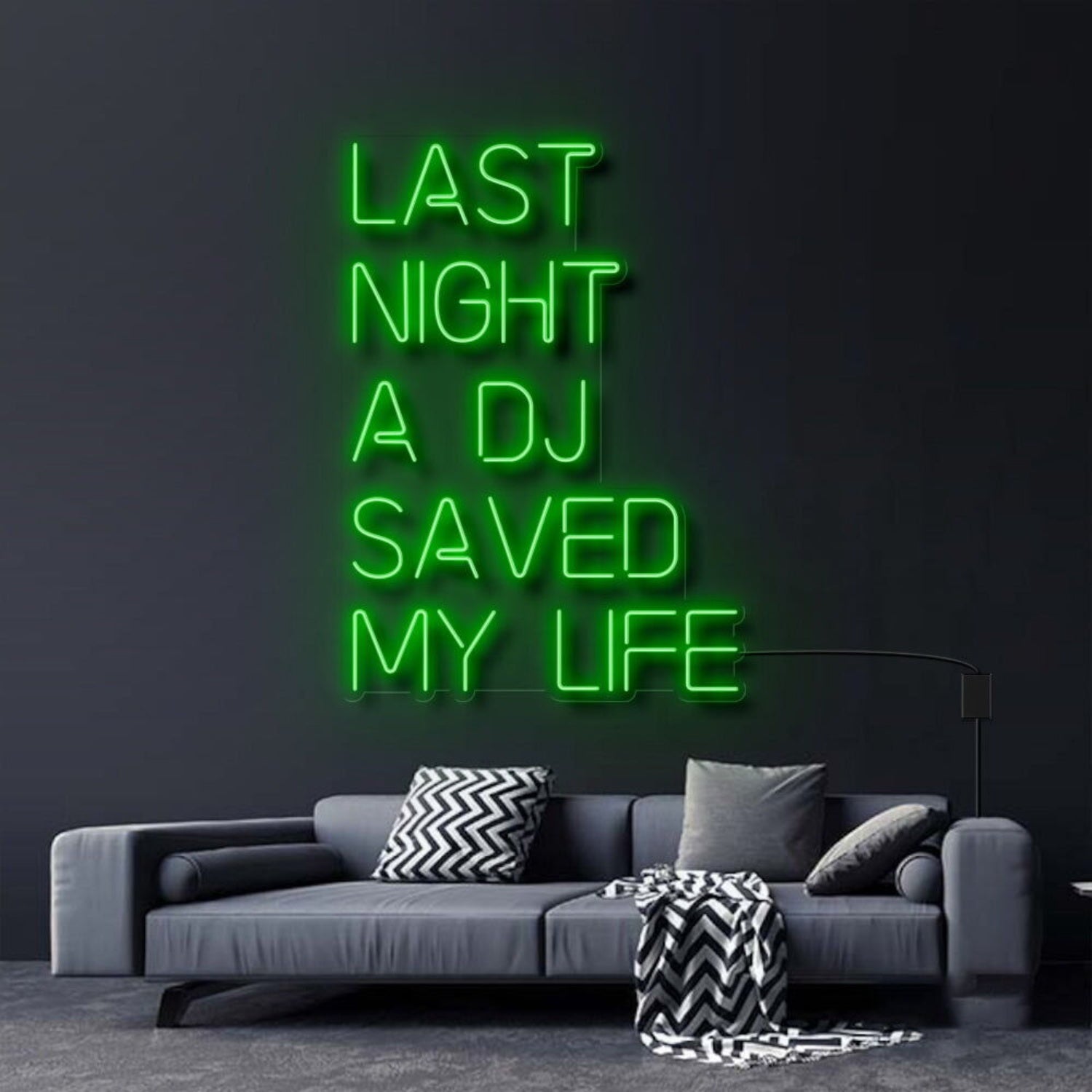 Last Night A Dj Saved My Life Neon Sign For Music Lovers | Shineneon