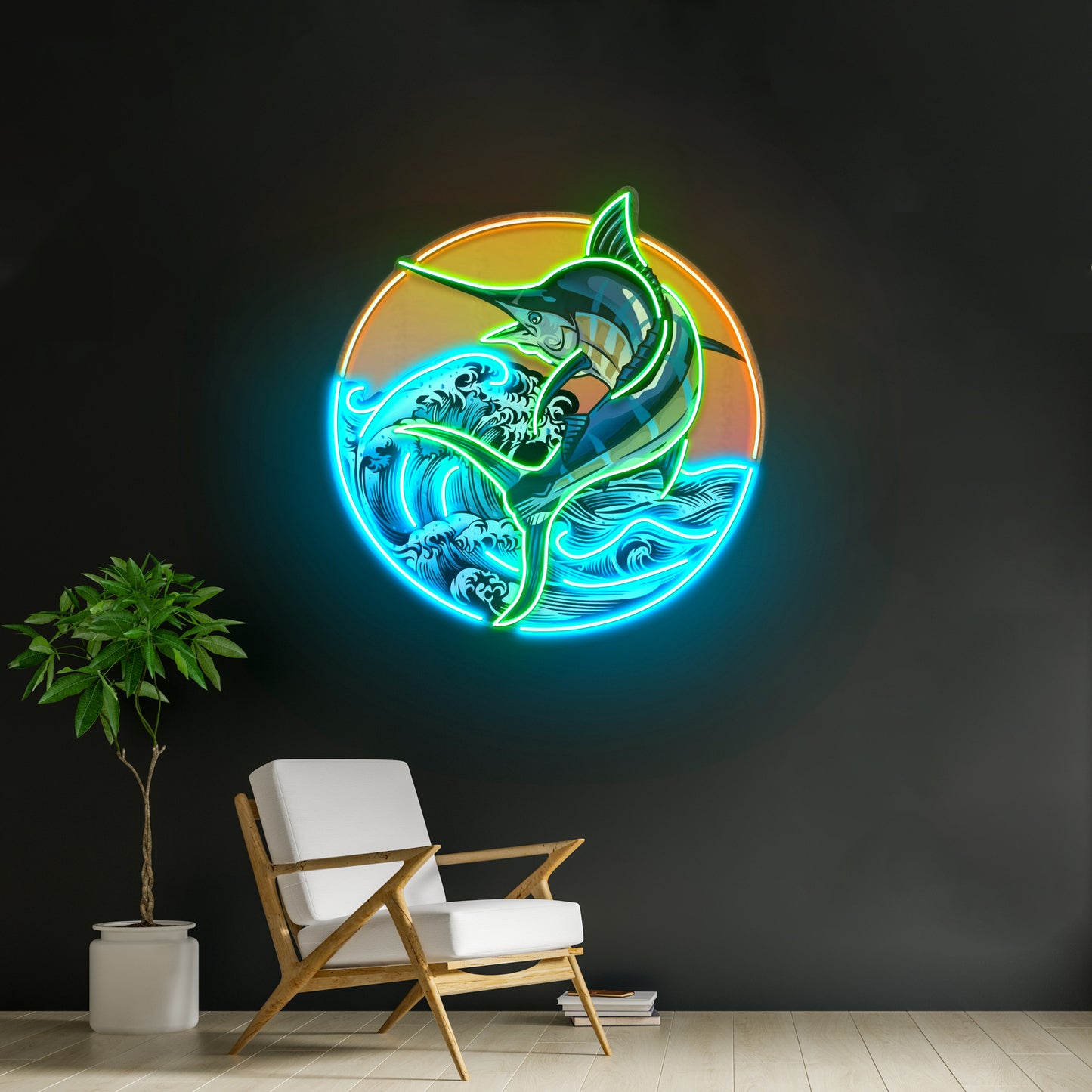 Late Afternoon Fishing Led Neon Sign Light Custom Led Signs