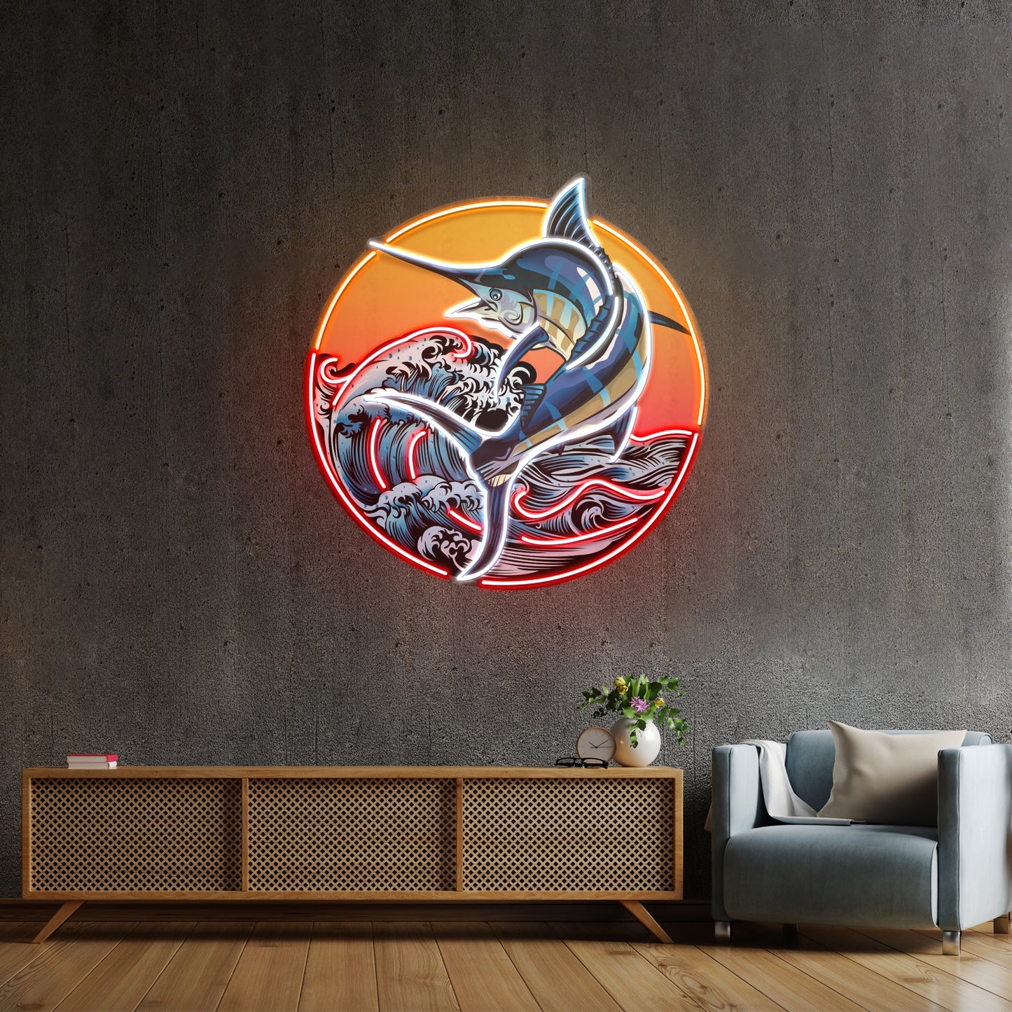 Late Afternoon Fishing Led Neon Sign Light Custom Led Signs