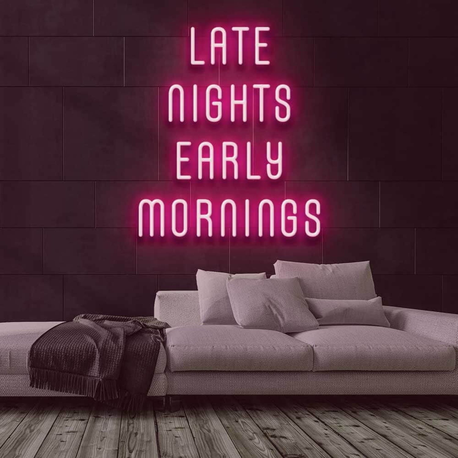 Late Nights Early Mornings Led Neon Sign | Shineneon