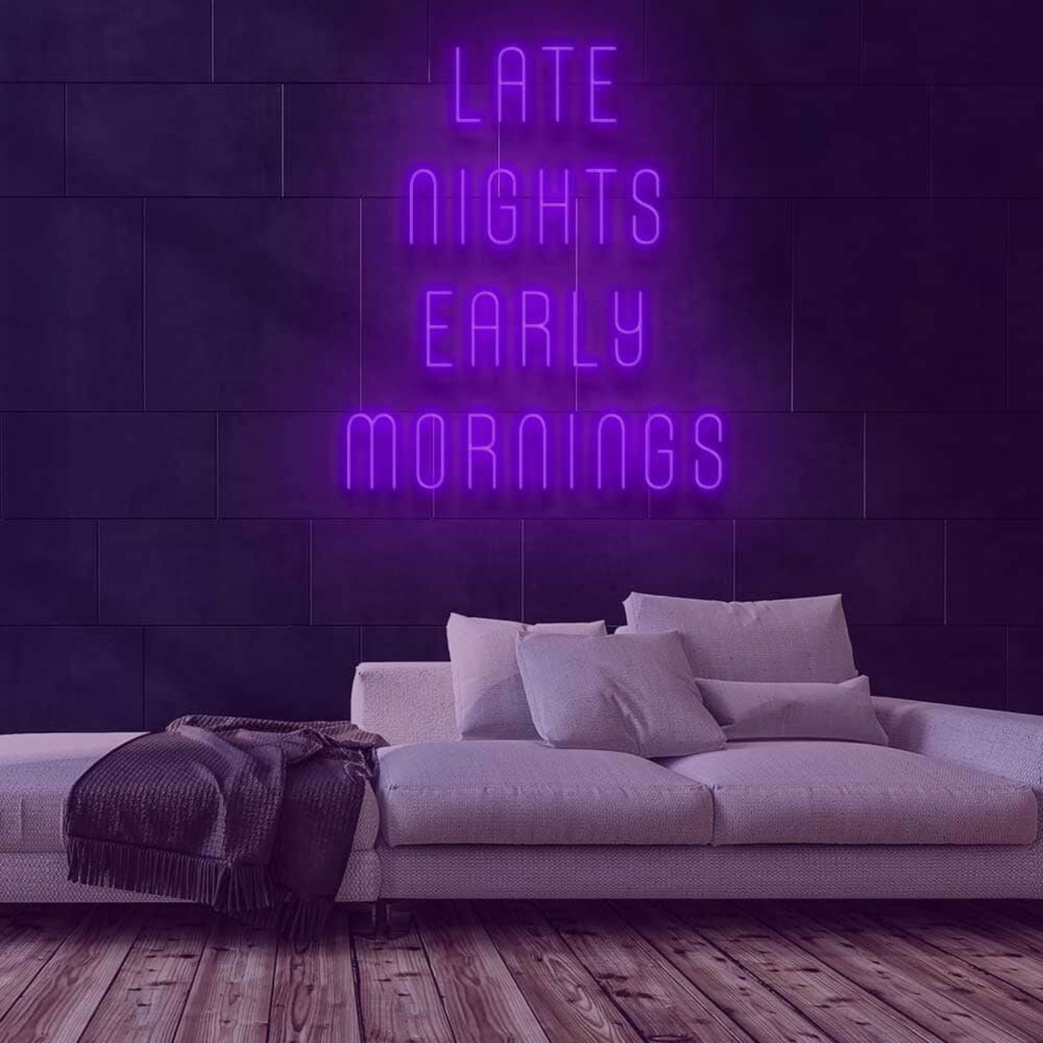 Late Nights Early Mornings Led Neon Sign | Shineneon