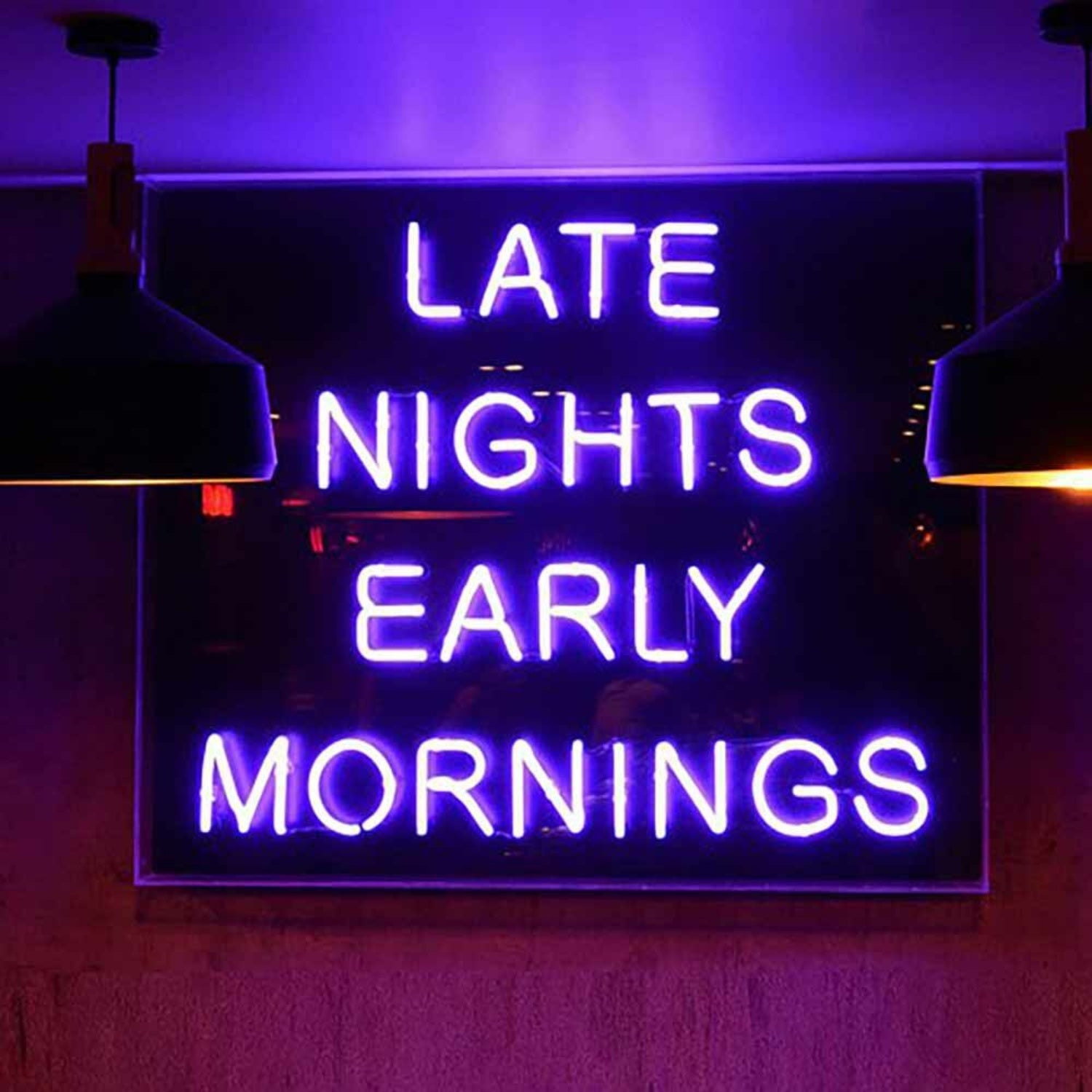 Late Nights Early Mornings Led Neon Sign For Wall Decor | Shineneon