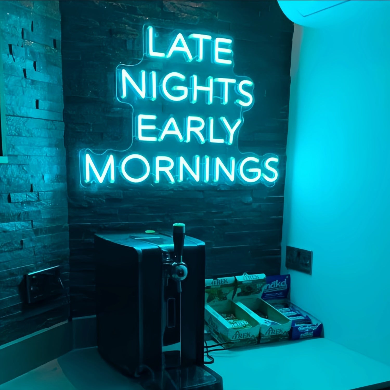 Late Nights Early Mornings Neon Sign Light Up Your 24-Hour Lifestyle | Shineneon