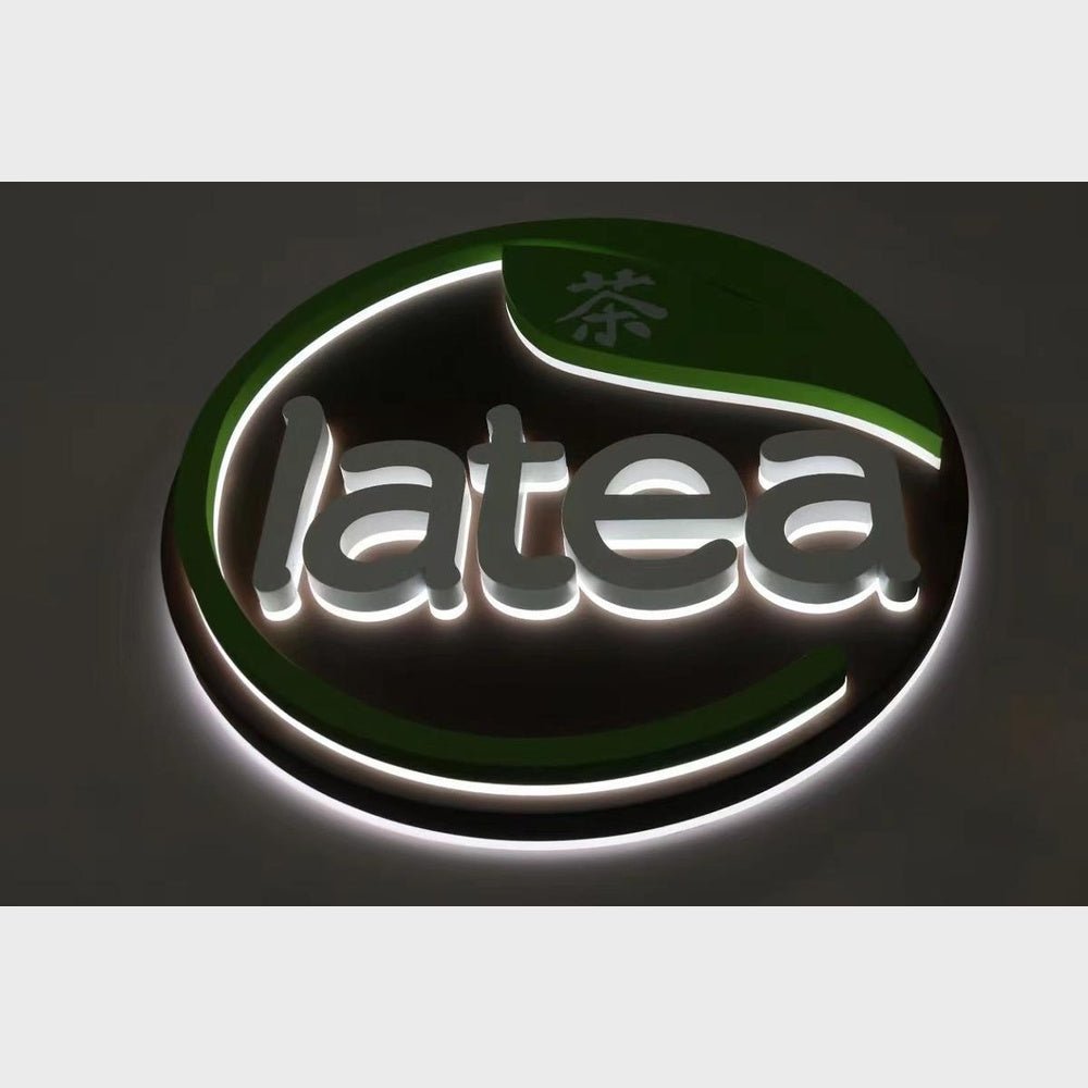 Latea 3D Backlit Channel Letters Led Light Sign - Shineneon
