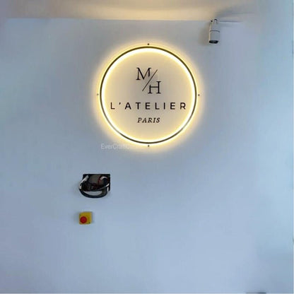 Latelier Paris Acrylic Business Logo Sign - Shineneon