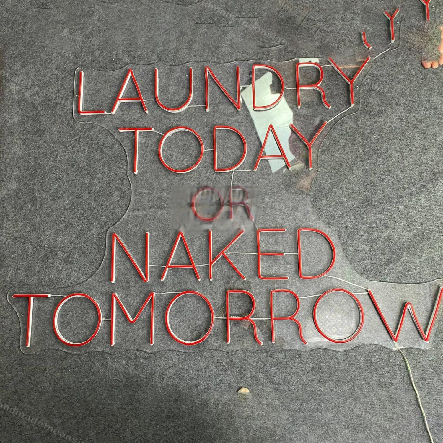 Laundry Today Or Naked Tomorrow Led Neon Sign Led Decor | Shineneon
