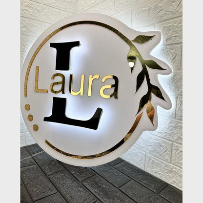 Laura Studio Acrylic Business Logo Sign - Shineneon