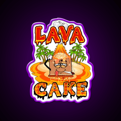Lava Cake Strain Weed Art Hemp Inspired Green Leaf Led Neon Sign Rgb Color - Shineneon