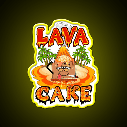 Lava Cake Strain Weed Art Hemp Inspired Green Leaf Led Neon Sign Rgb Color - Shineneon