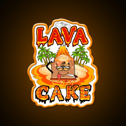 Lava Cake Strain Weed Art Hemp Inspired Green Leaf Led Neon Sign Rgb Color - Shineneon