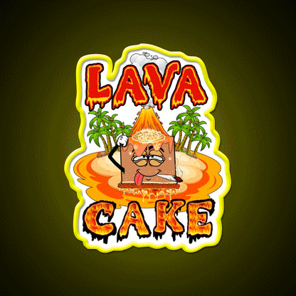 Lava Cake Strain Weed Art Hemp Inspired Green Leaf Led Neon Sign Rgb Color - Custom LED neon sign front view