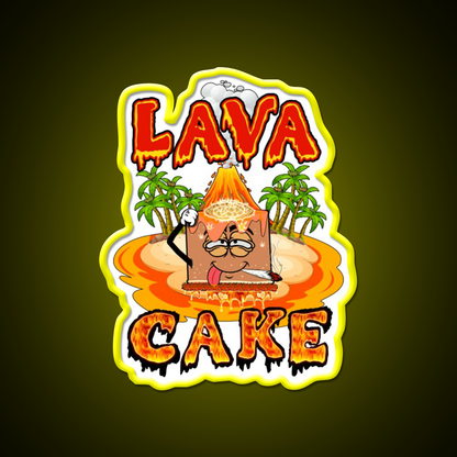 Lava Cake Strain Weed Art Hemp Inspired Green Leaf Led Neon Sign Rgb Color - LED neon sign view 7
