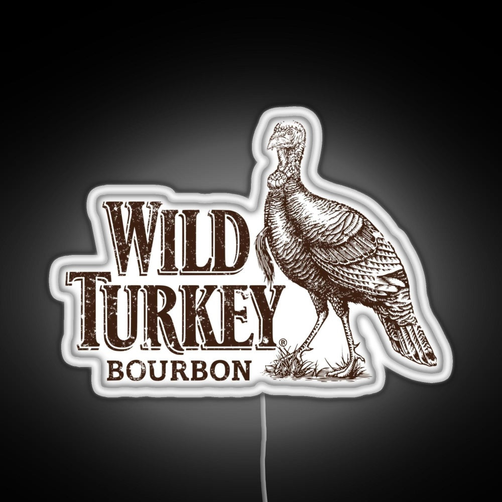 Lawrenceburg Wild Turkey Bourbon Rgb Neon Sign