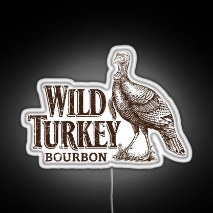 Lawrenceburg Wild Turkey Bourbon Rgb Neon Sign