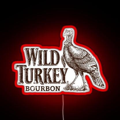 Lawrenceburg Wild Turkey Bourbon Rgb Neon Sign