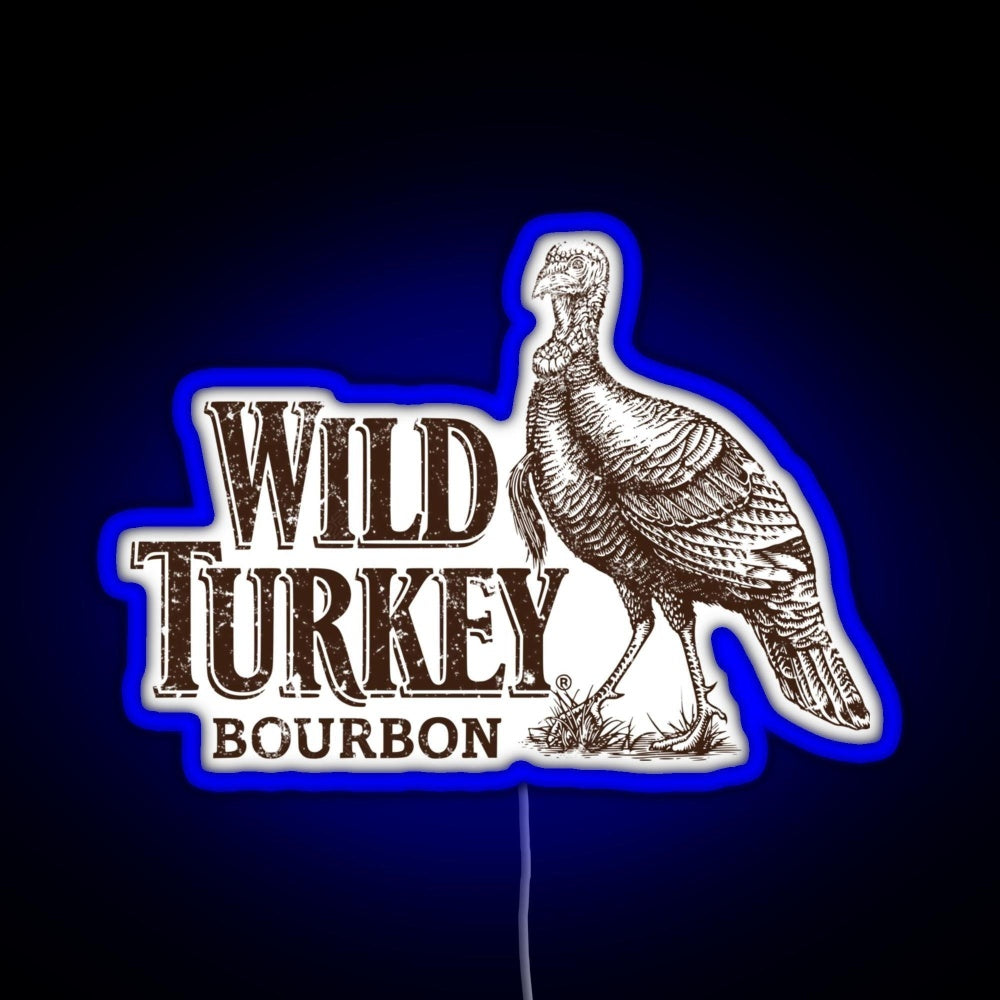 Lawrenceburg Wild Turkey Bourbon Rgb Neon Sign