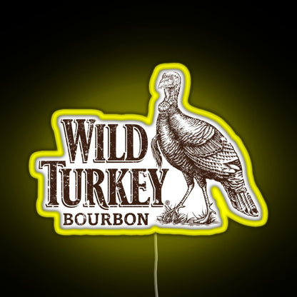Lawrenceburg Wild Turkey Bourbon Rgb Neon Sign