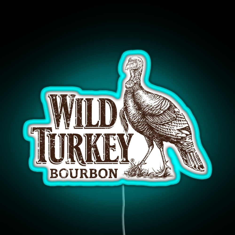 Lawrenceburg Wild Turkey Bourbon Rgb Neon Sign