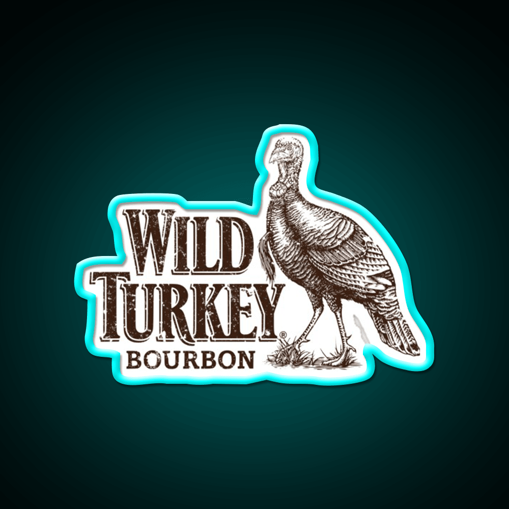 Lawrenceburg Wild Turkey Bourbon Whiskey Drink Bar Led Neon Sign Rgb Color - Shineneon