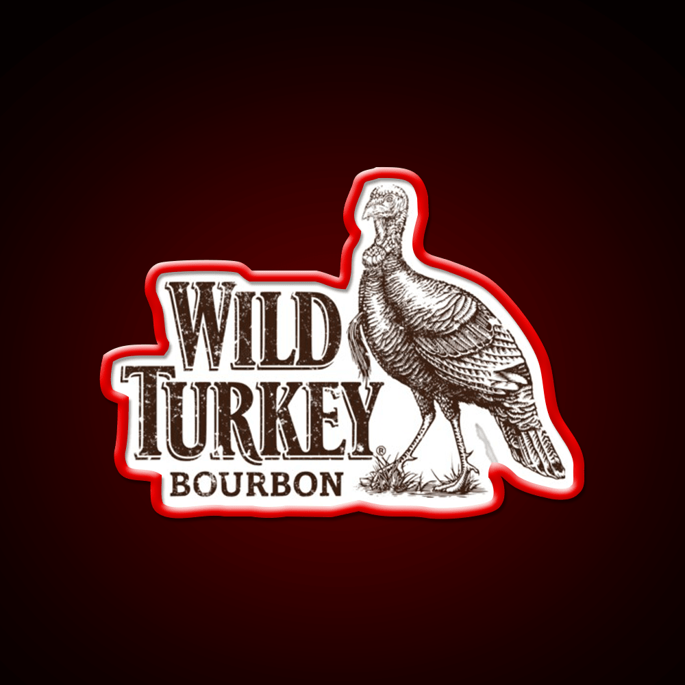 Lawrenceburg Wild Turkey Bourbon Whiskey Drink Bar Led Neon Sign Rgb Color - Shineneon