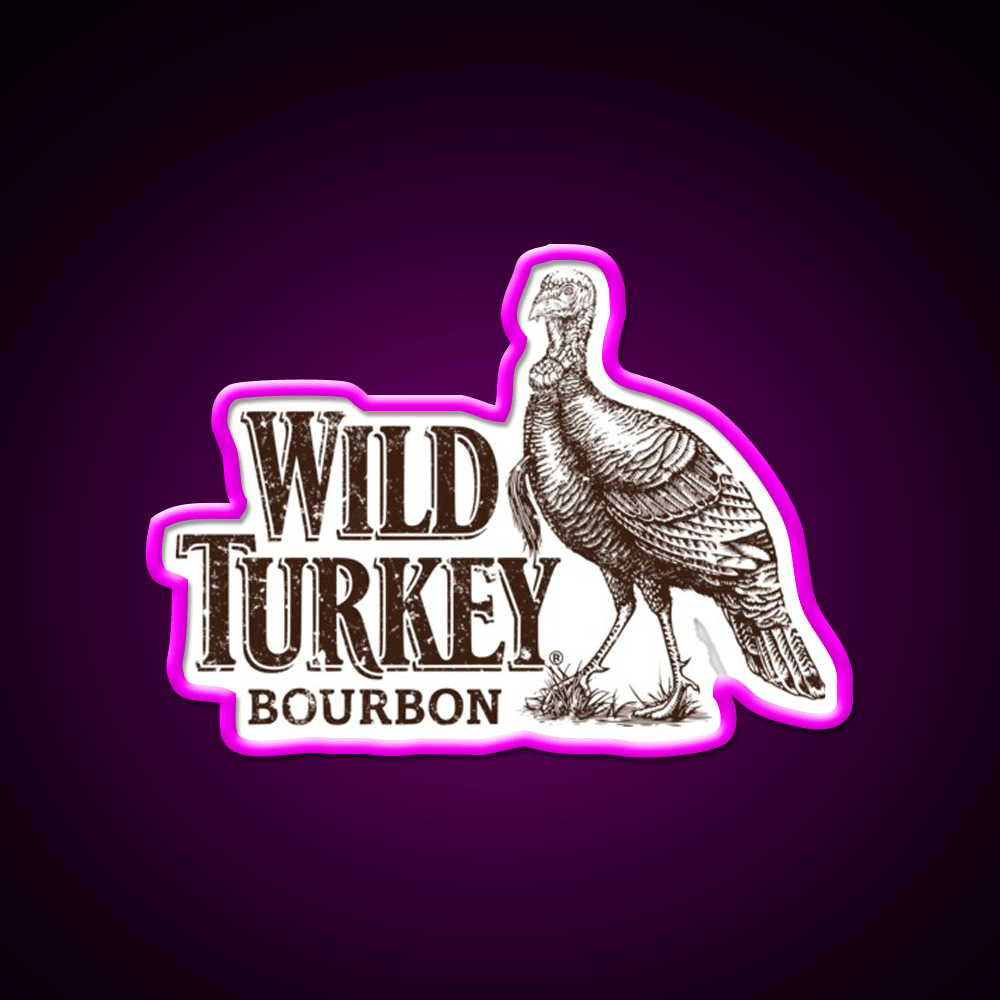 Lawrenceburg Wild Turkey Bourbon Whiskey Drink Bar Led Neon Sign Rgb Color - Shineneon