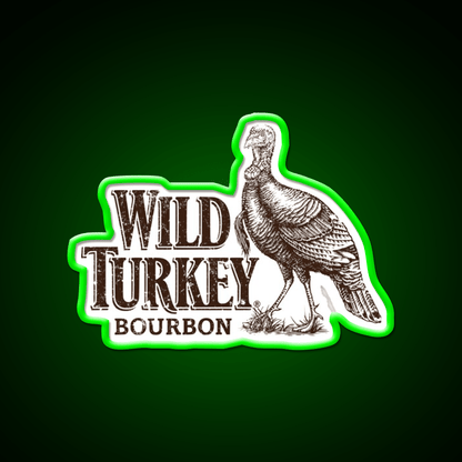 Lawrenceburg Wild Turkey Bourbon Whiskey Drink Bar Led Neon Sign Rgb Color - Shineneon