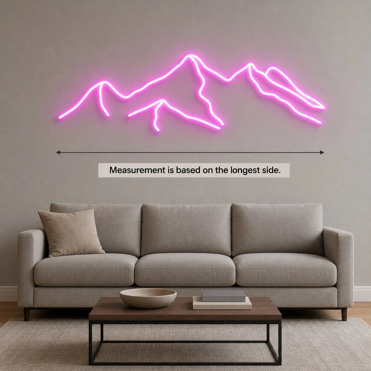 Layered Mountain Ridge LED Neon Sign - Shineneon