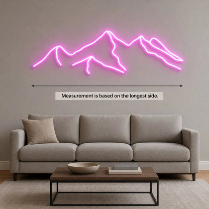 Layered Mountain Ridge LED Neon Sign - Shineneon