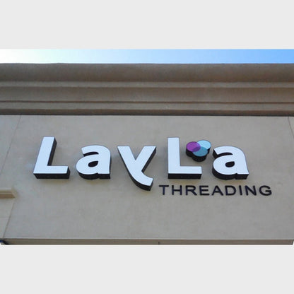 Layla Theading 3D Frontlit Channel Letters Led Light Sign - Shineneon
