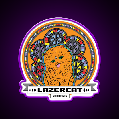 Lazercat Hemp Inspired Green Leaf Led Neon Sign Rgb Color - LED neon sign view 9